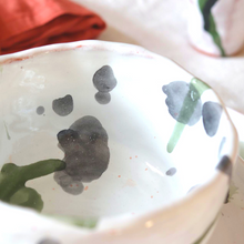 Load image into Gallery viewer, Ceramic Handmade Soup Bowl in a Watercolour Aesthetic