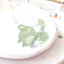 Load image into Gallery viewer, Ceramic Handmade Salad Plate in a Watercolour Aesthetic
