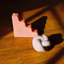 Load image into Gallery viewer, Stairs Soy Pillar Candle - Solid Colorways
