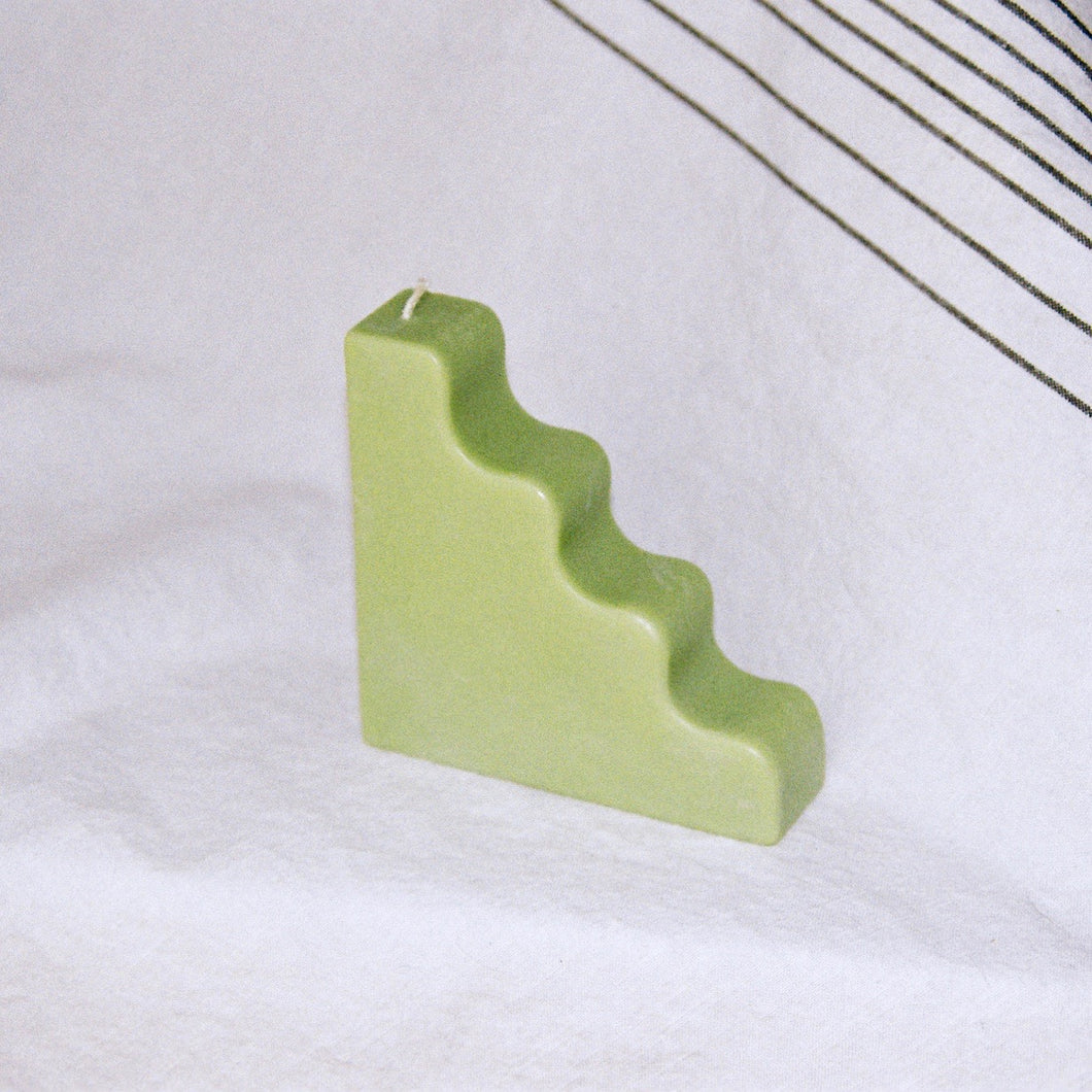 Stairs Soy Pillar Candle - Solid Colorways
