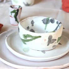 Load image into Gallery viewer, Ceramic Handmade Soup Bowl in a Watercolour Aesthetic
