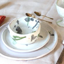 Load image into Gallery viewer, Ceramic Handmade Soup Bowl in a Watercolour Aesthetic
